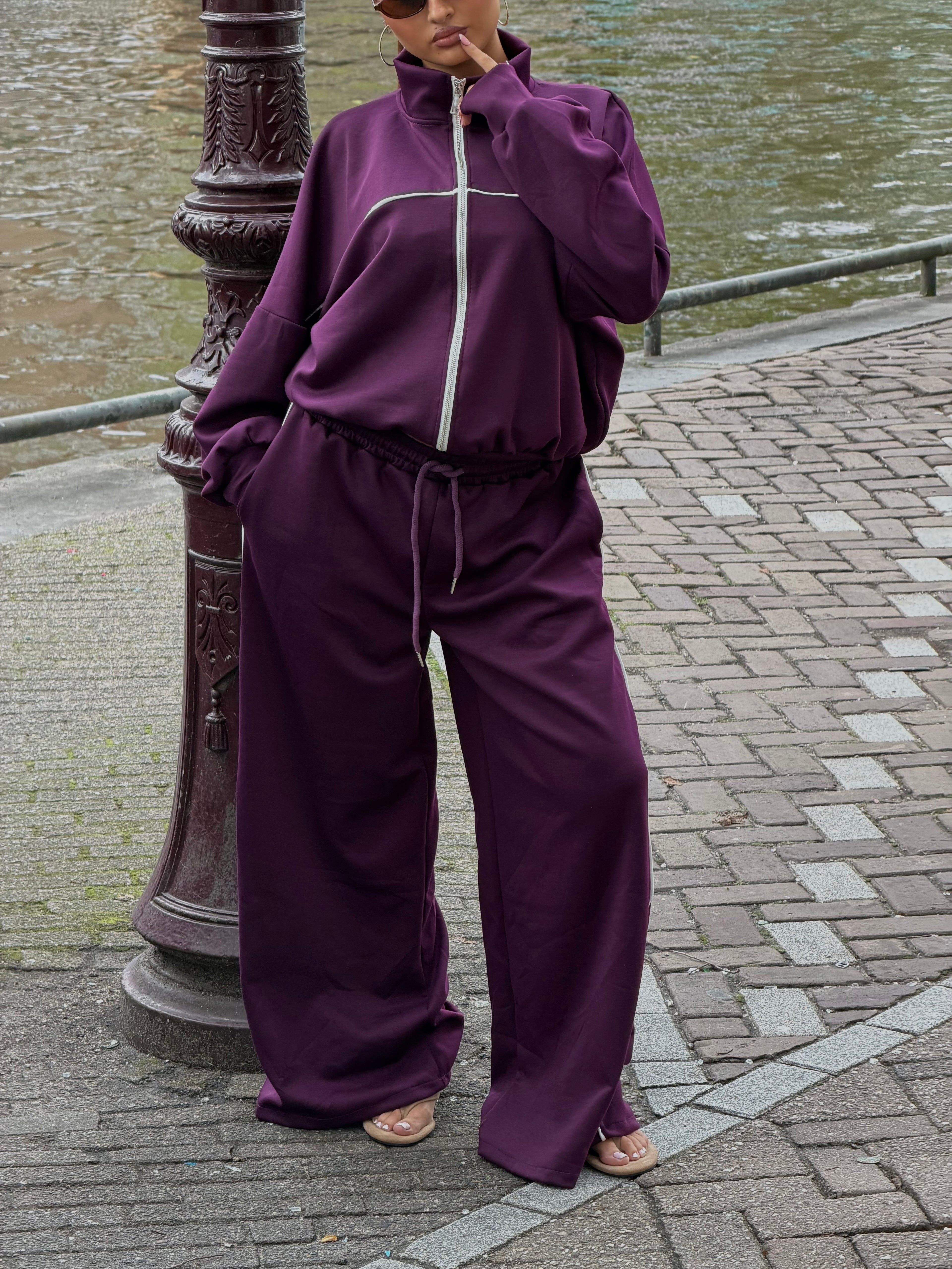 MILA JOGGER SET PLUM