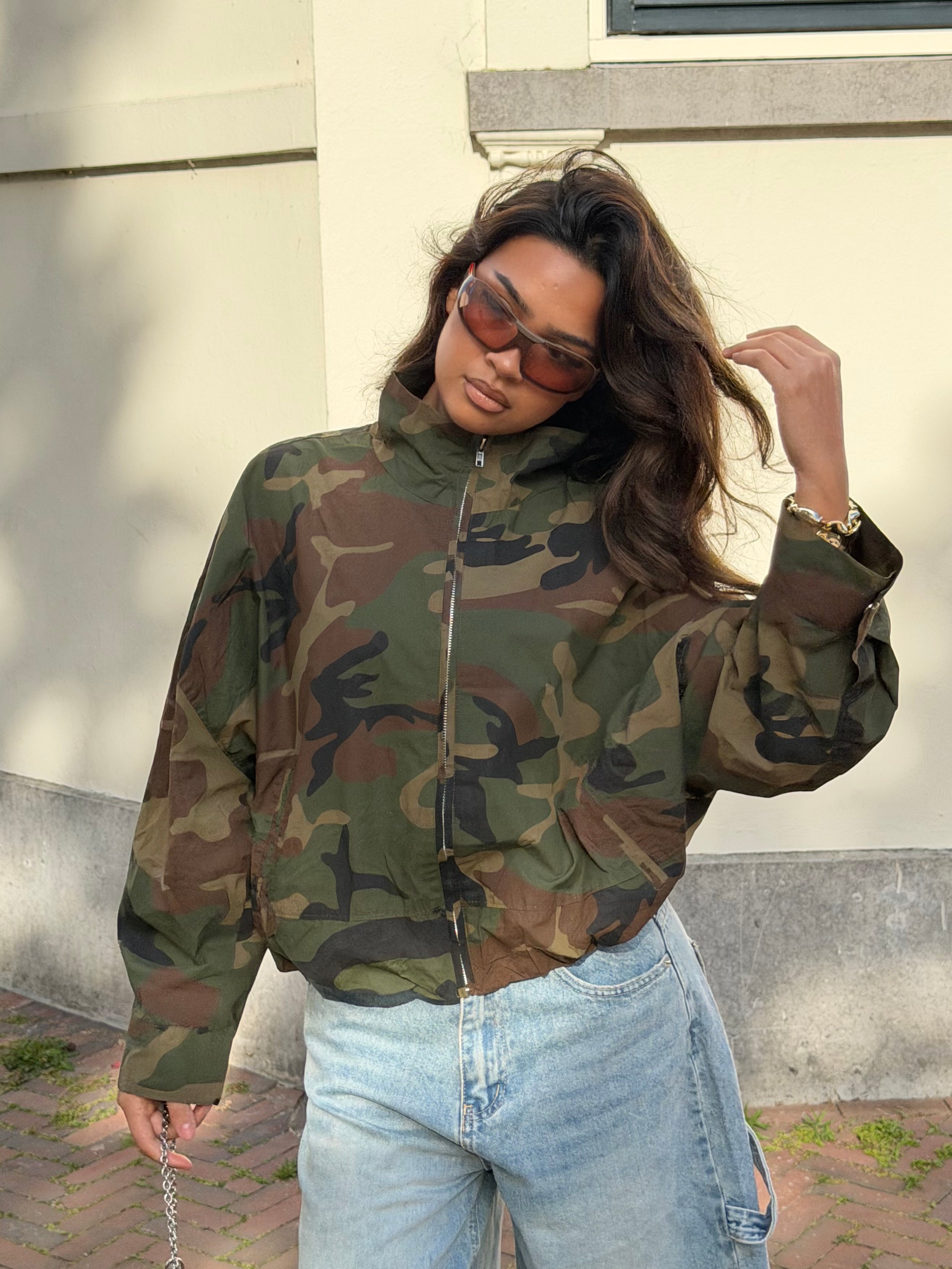 CAMO WINDBREAKER JACKET