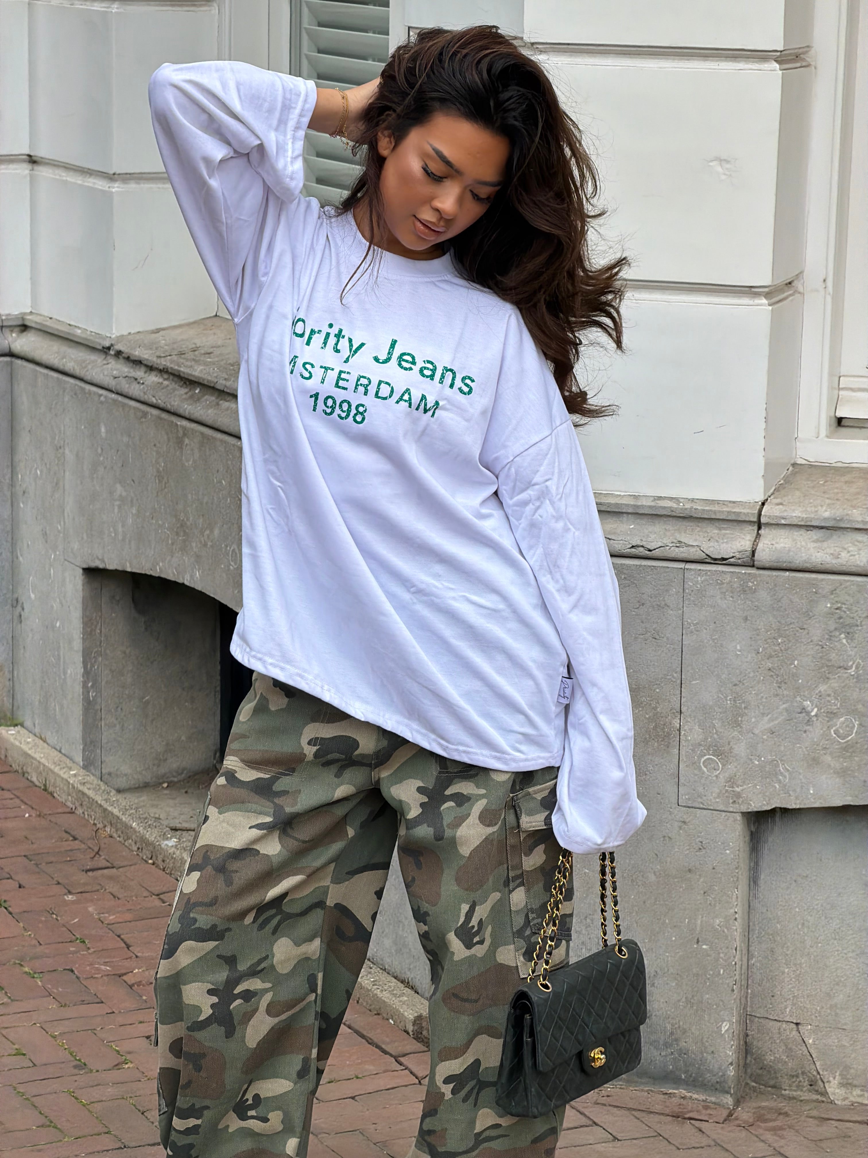 PRIORITY AMSTERDAM LONGSLEEVE WHITE/GREEN