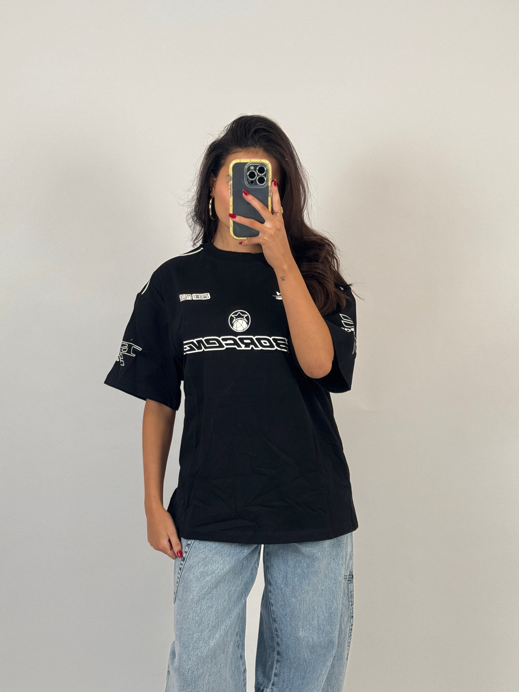 BLACK MOTORSPORT TEE SIZE M