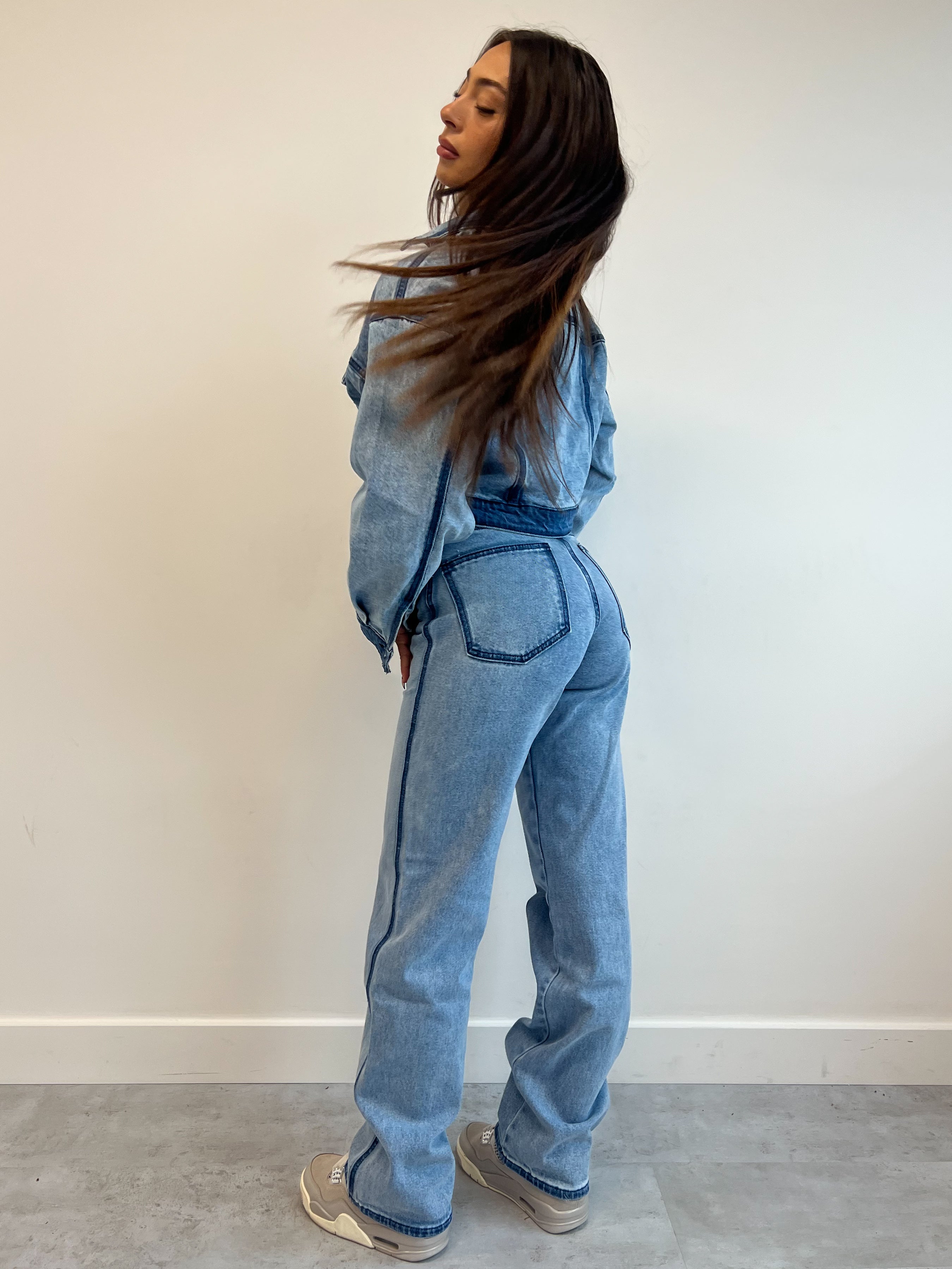 LINA LINED JEANS BLUE