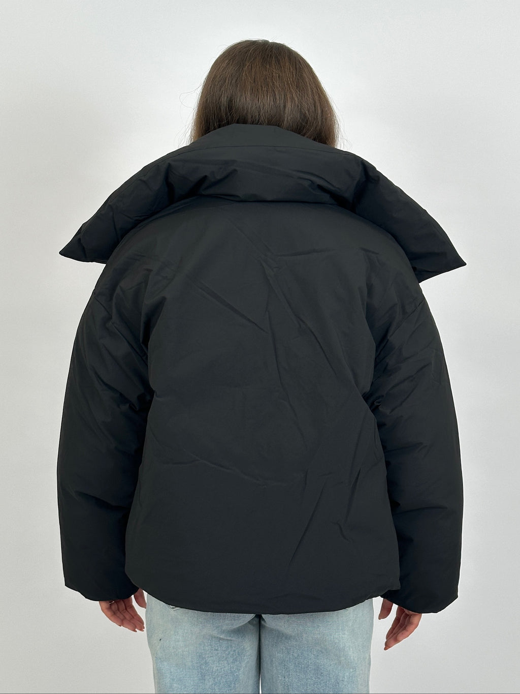 PREMIUM BIG COLLAR PUFFER BLACK