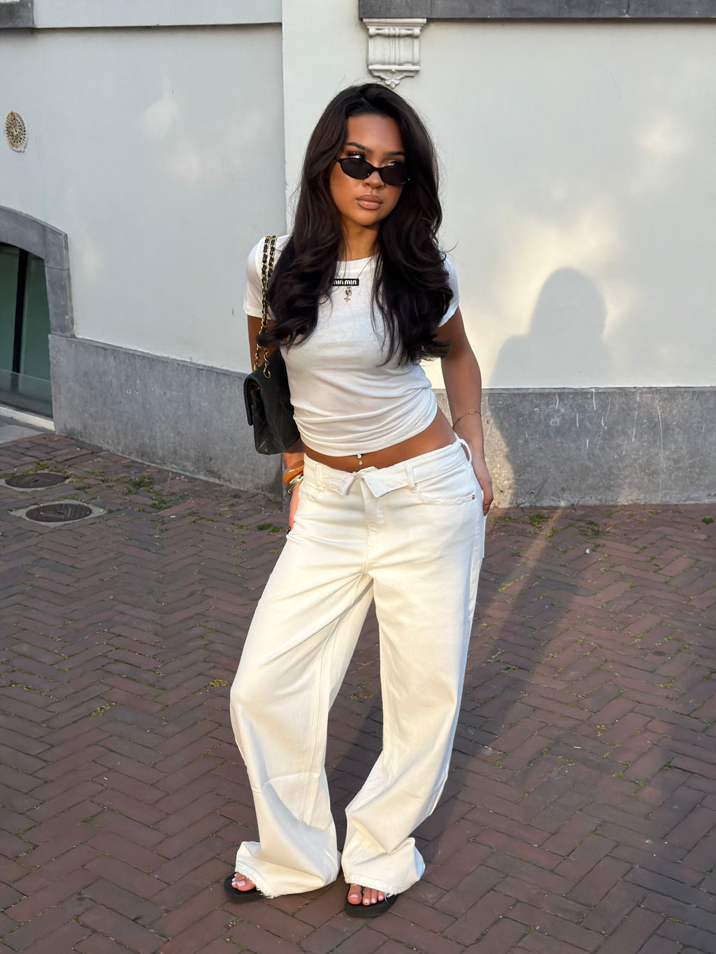 FOLDED JEANS WHITE