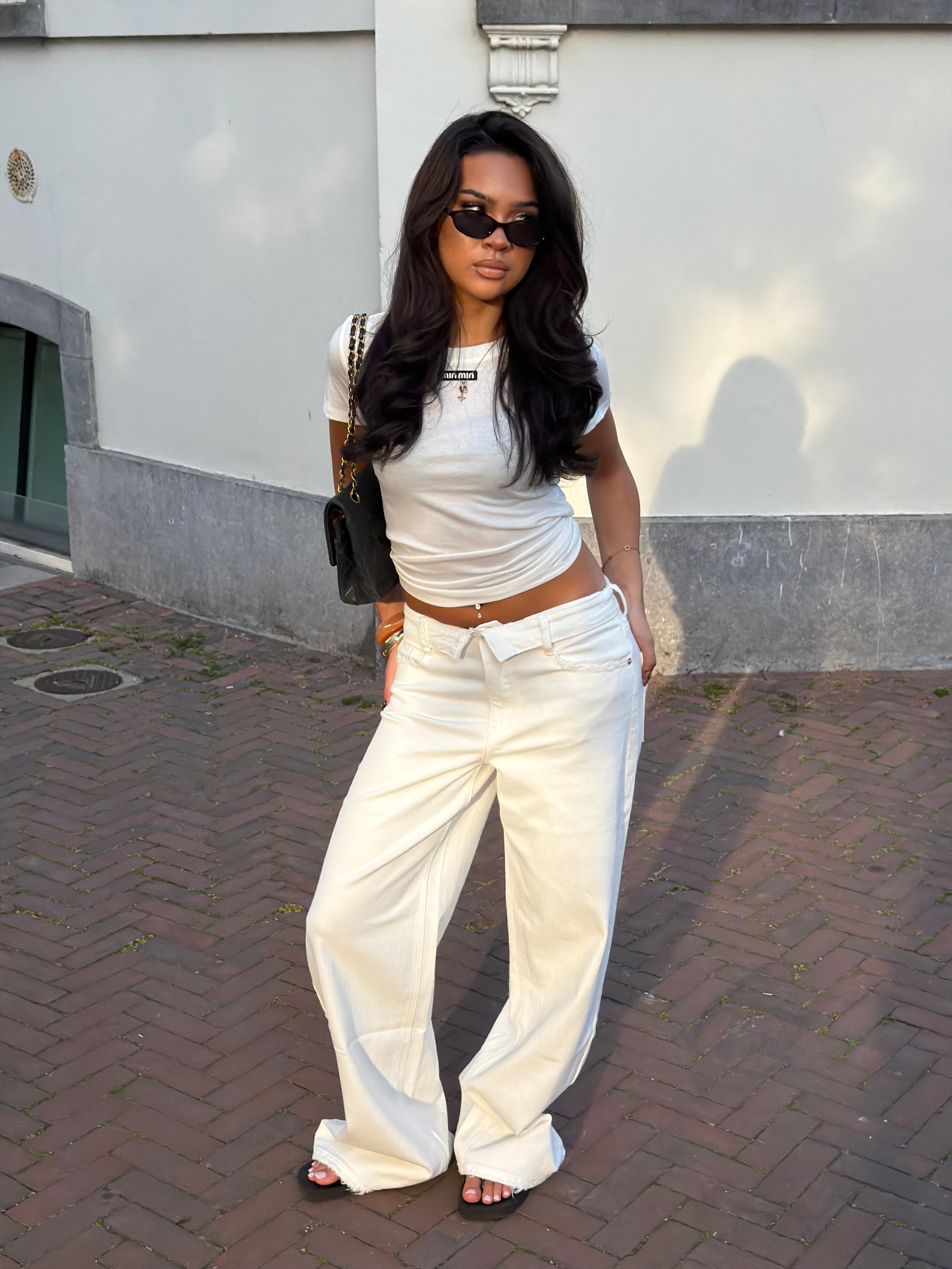 FOLDED JEANS WHITE