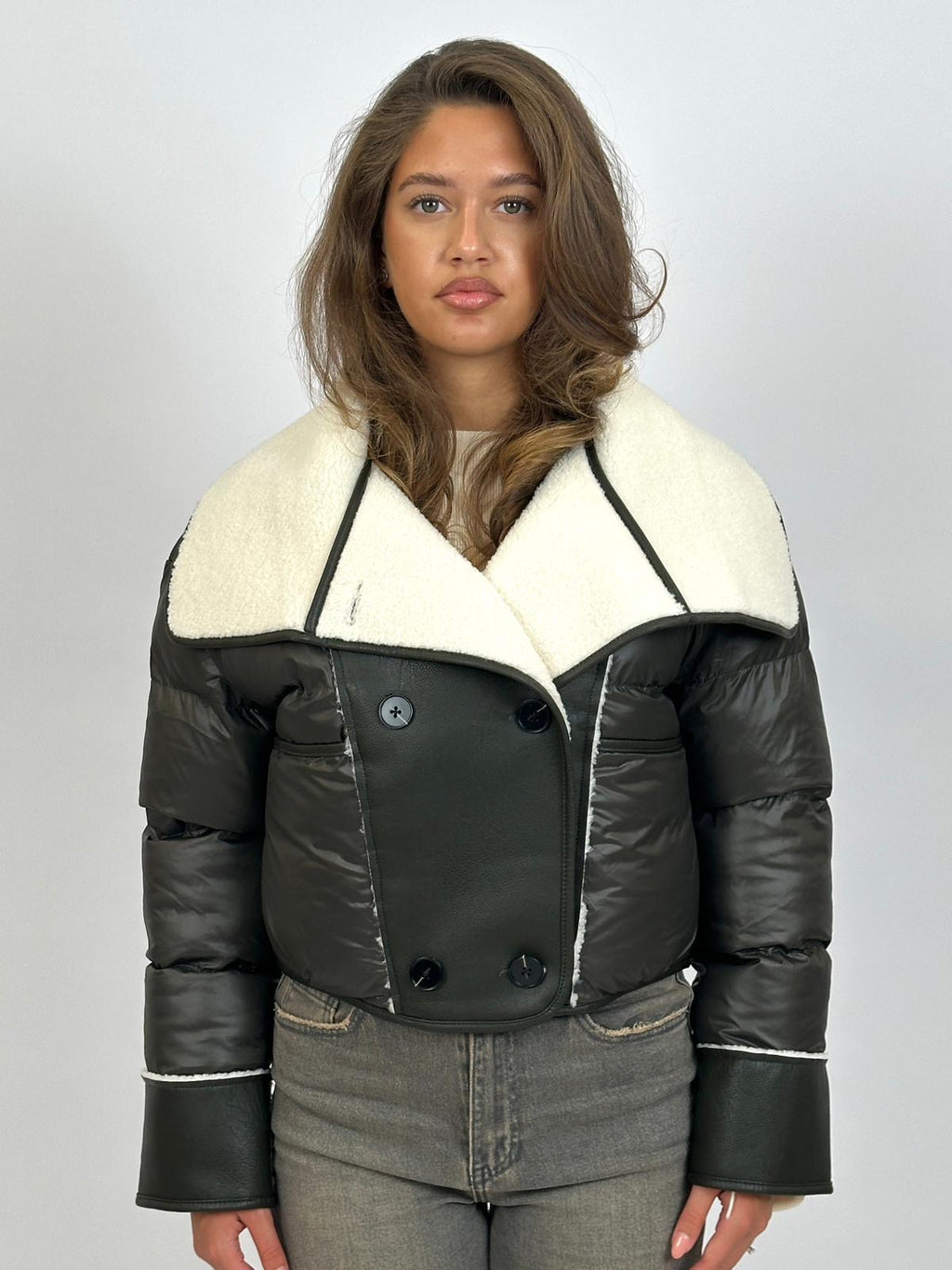 TEDDY LINED PUFFER ARMY