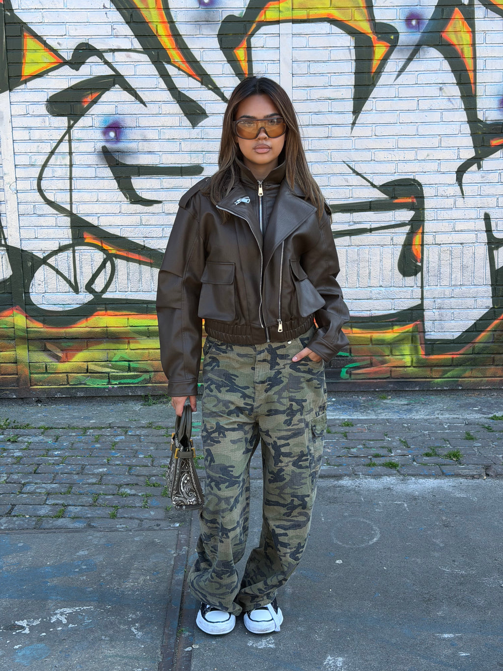 CAMO WASHED CARGO GREEN