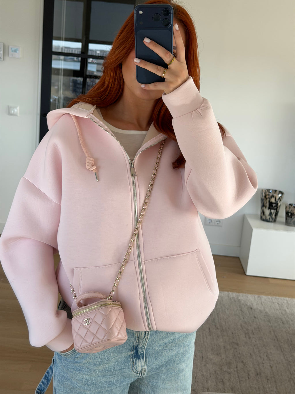SCUBA ZIP UP PINK
