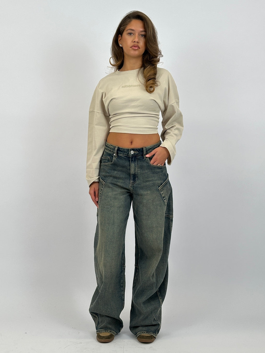 SNATCH SWEAT LONGSLEEVE BEIGE