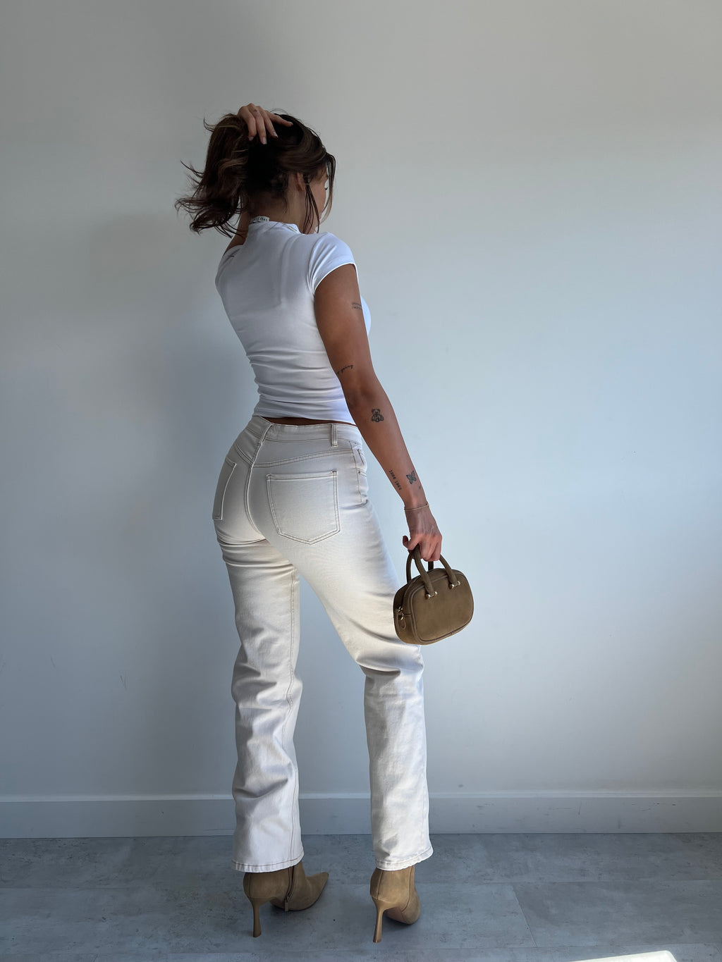 REDEFINED STRETCH JEANS CREAM