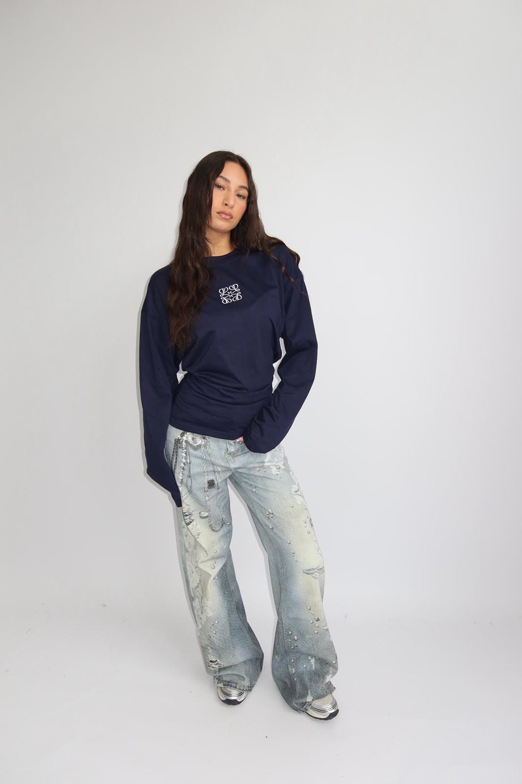 PRIORITY SNATCHED LONGSLEEVE NAVY