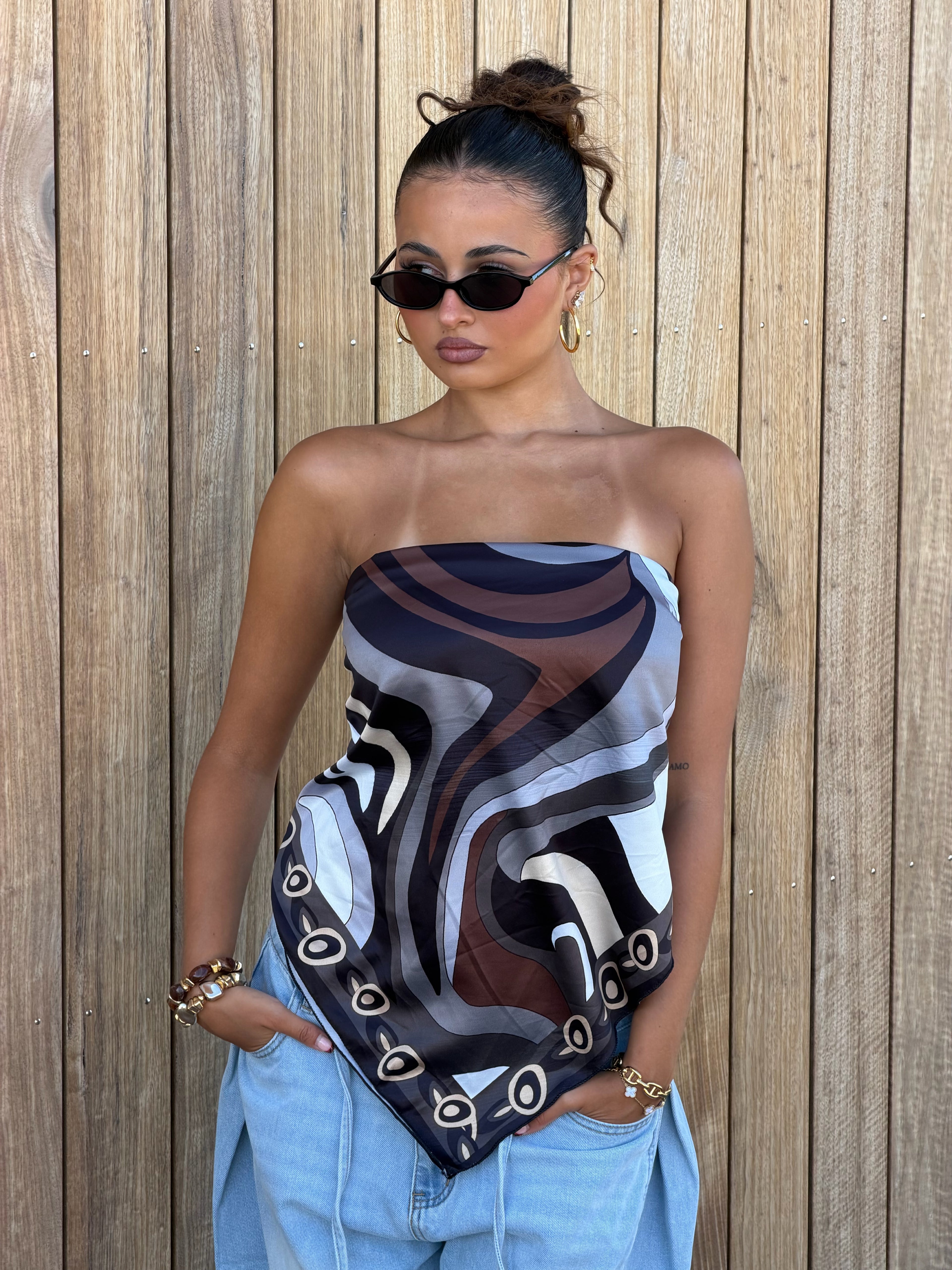SCARF FESTIVAL TOP