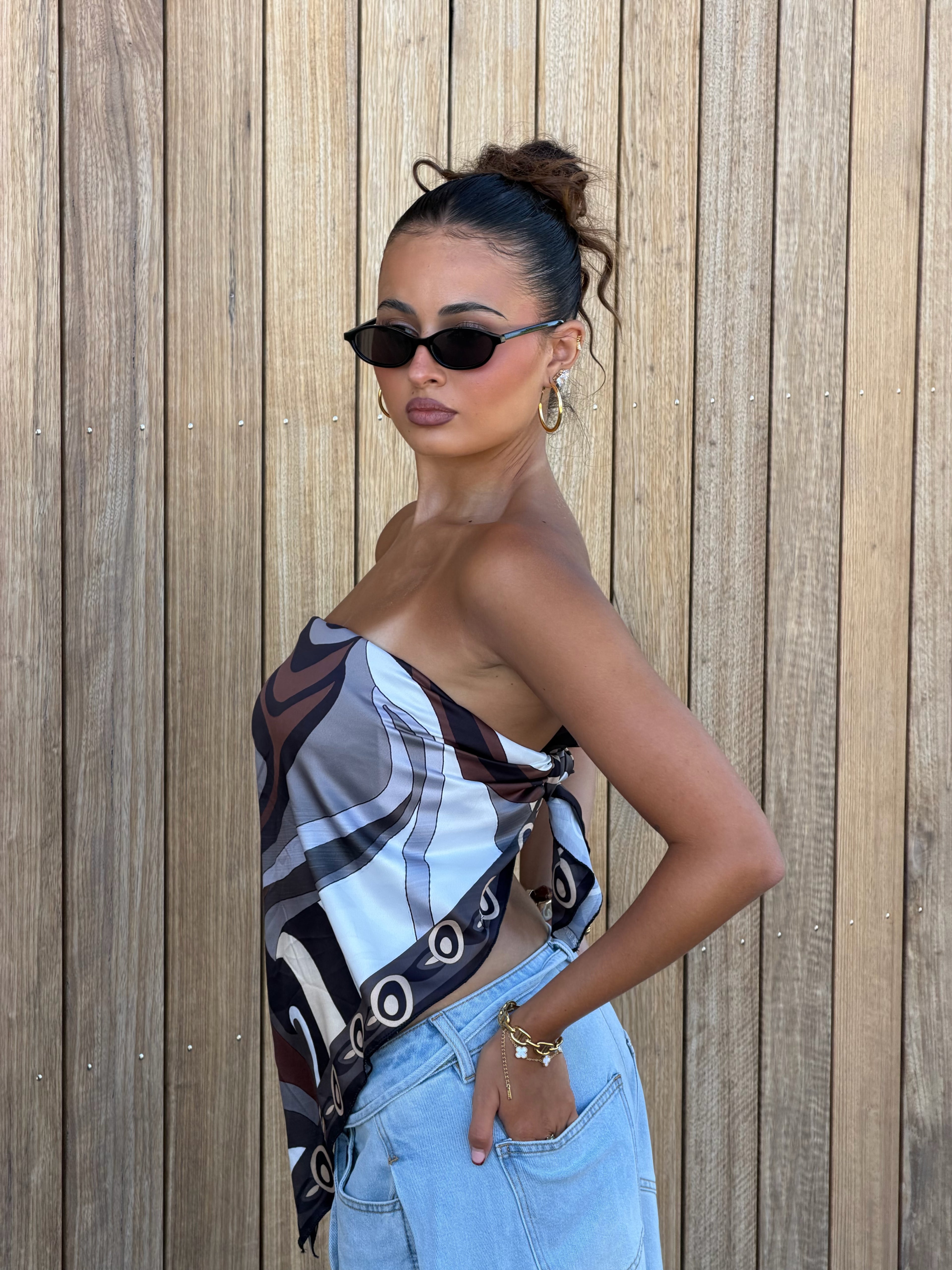 SCARF FESTIVAL TOP