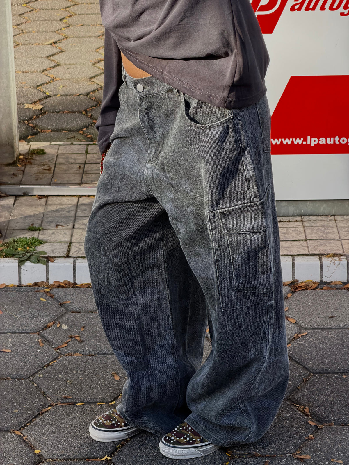THE PERFECT WASHED ARMY CARGO GREY