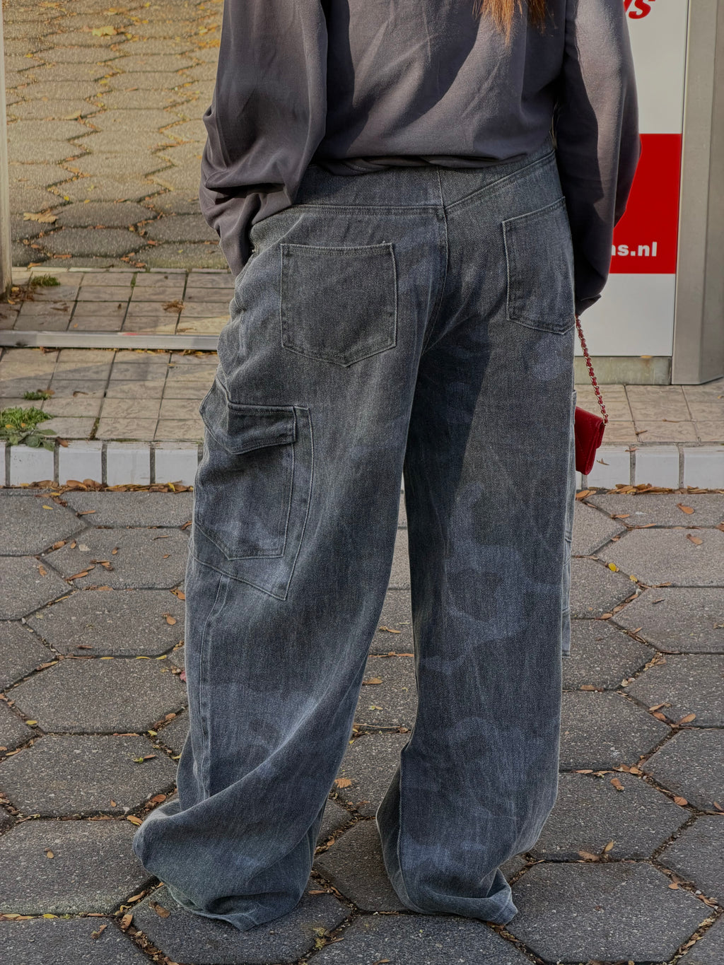 THE PERFECT WASHED ARMY CARGO GREY