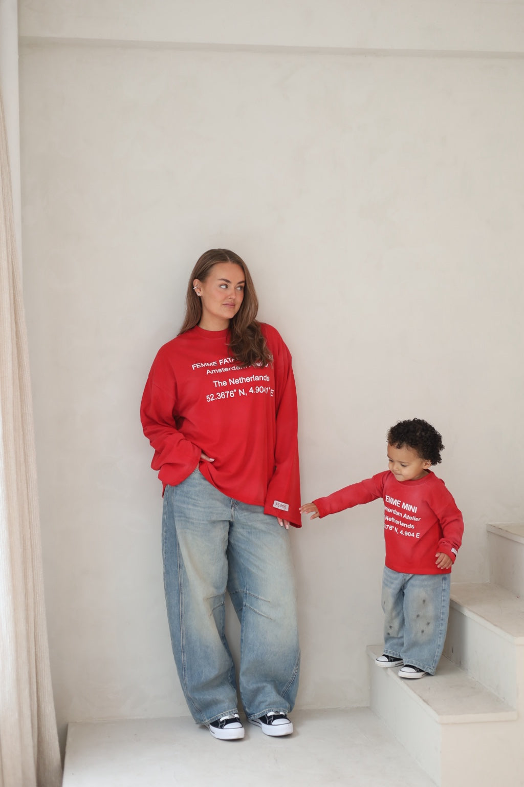 FEMME ATELIER LONGSLEEVE RED/WHITE PRE ORDER