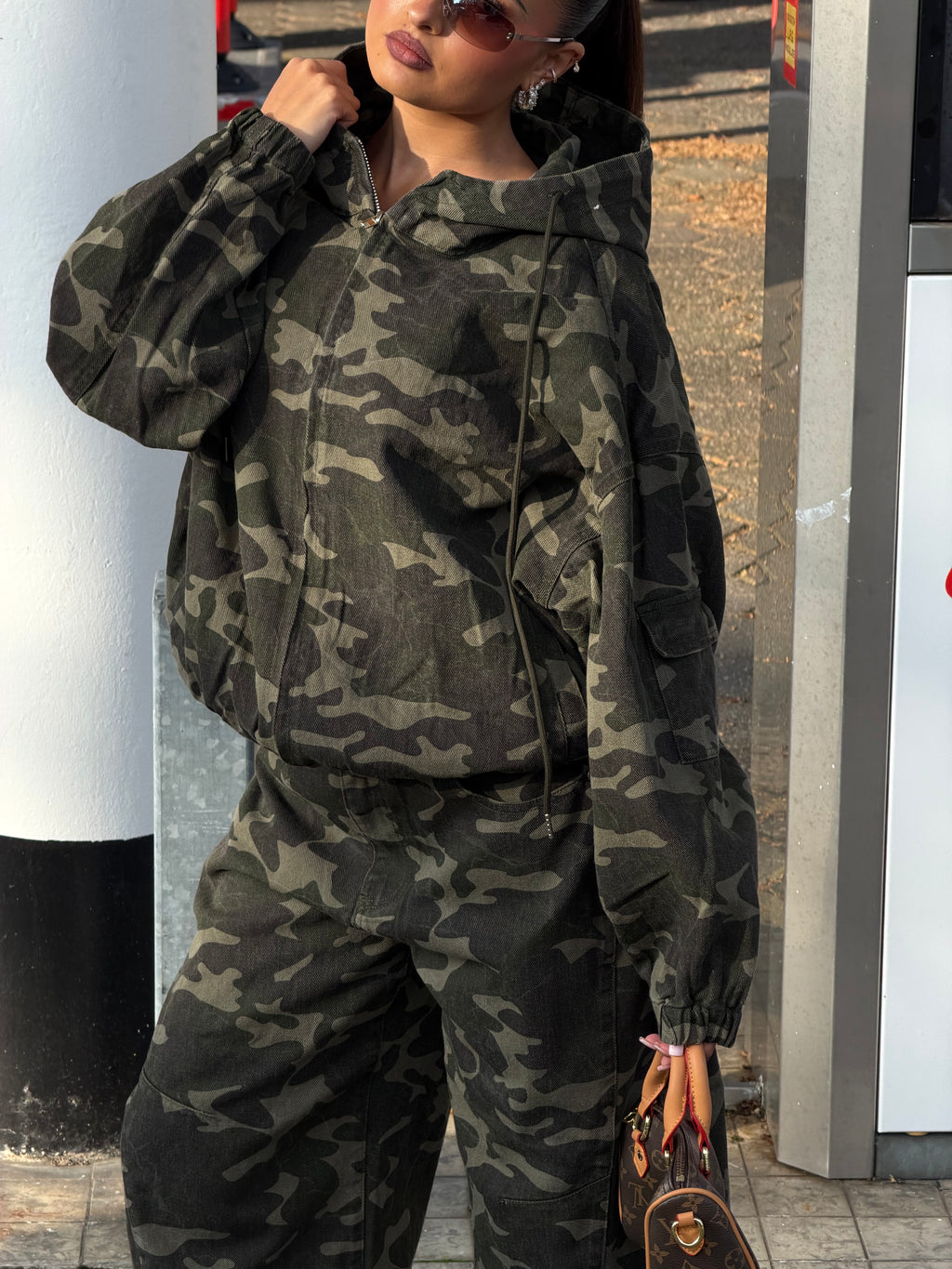 DE CAMO SET MET CAPUCHON