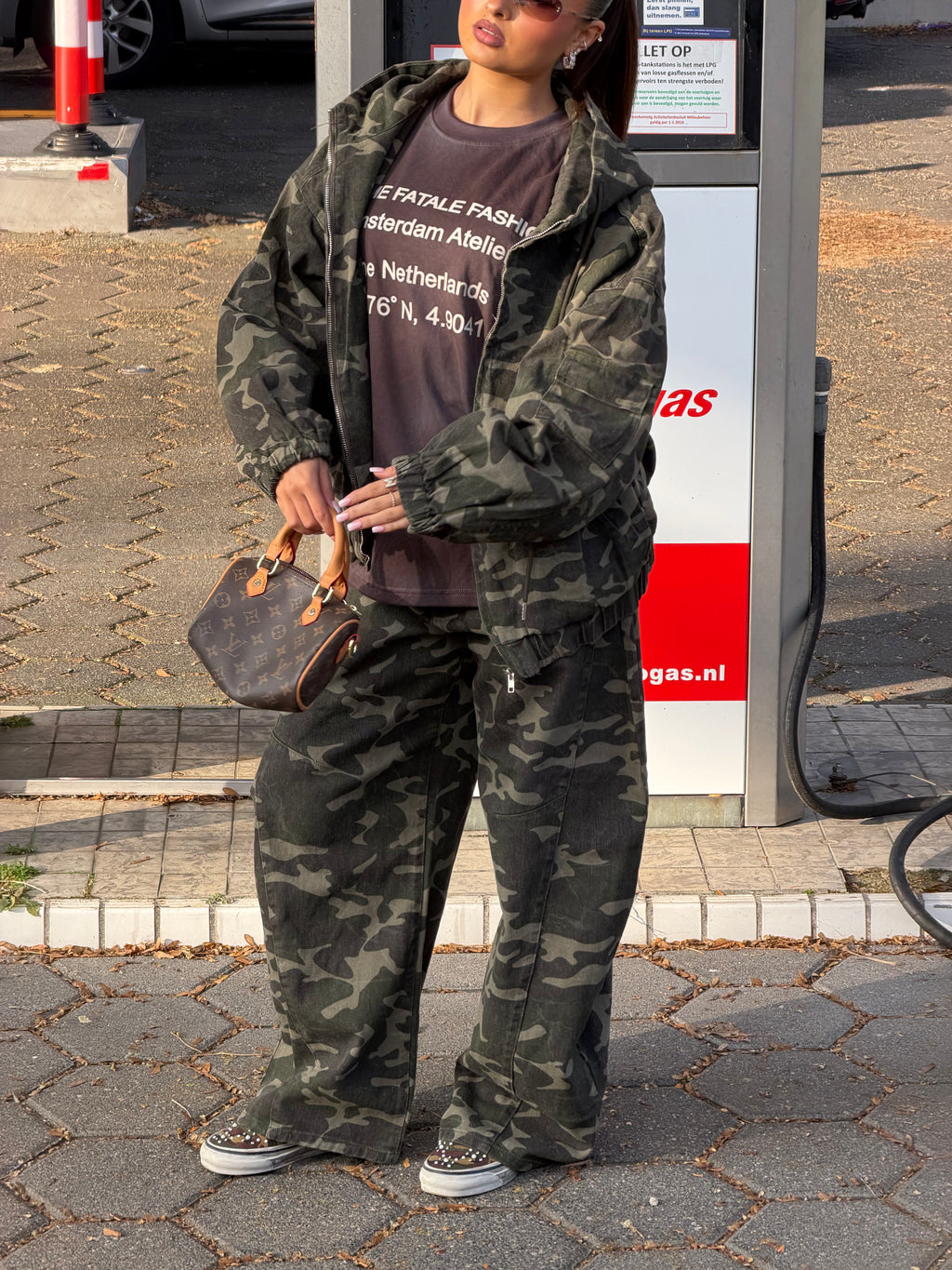 DE CAMO SET MET CAPUCHON