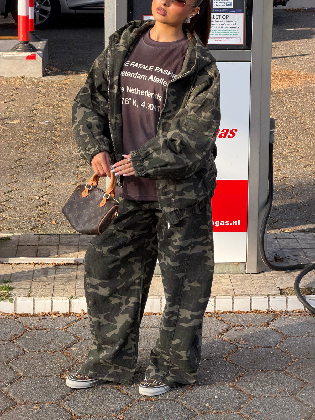 DE CAMO SET MET CAPUCHON