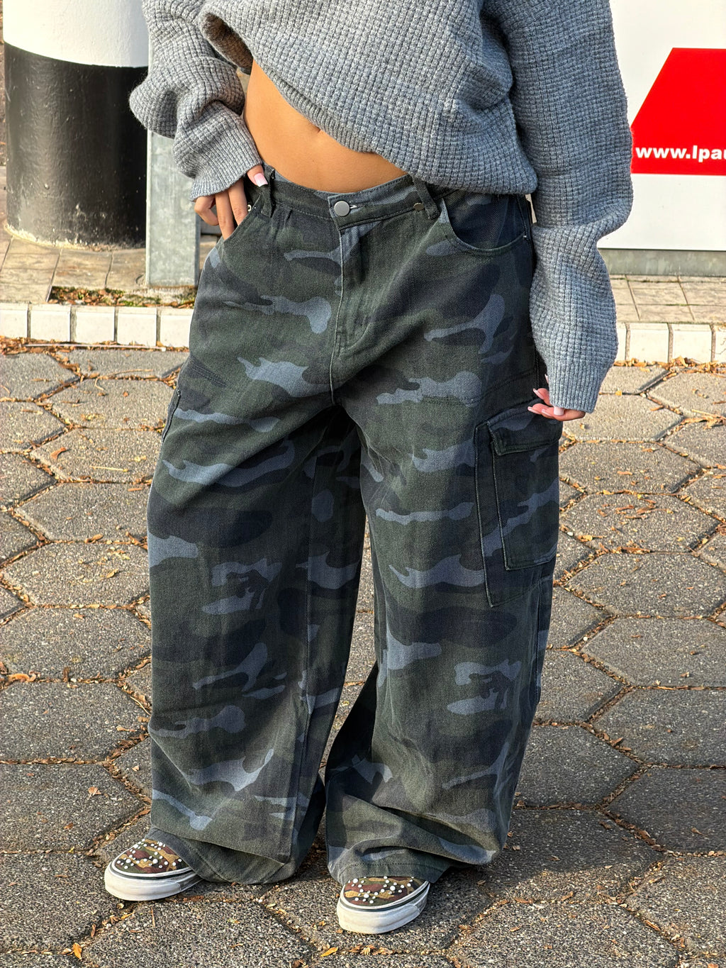 THE PERFECT WASHED ARMY CARGO BLUE