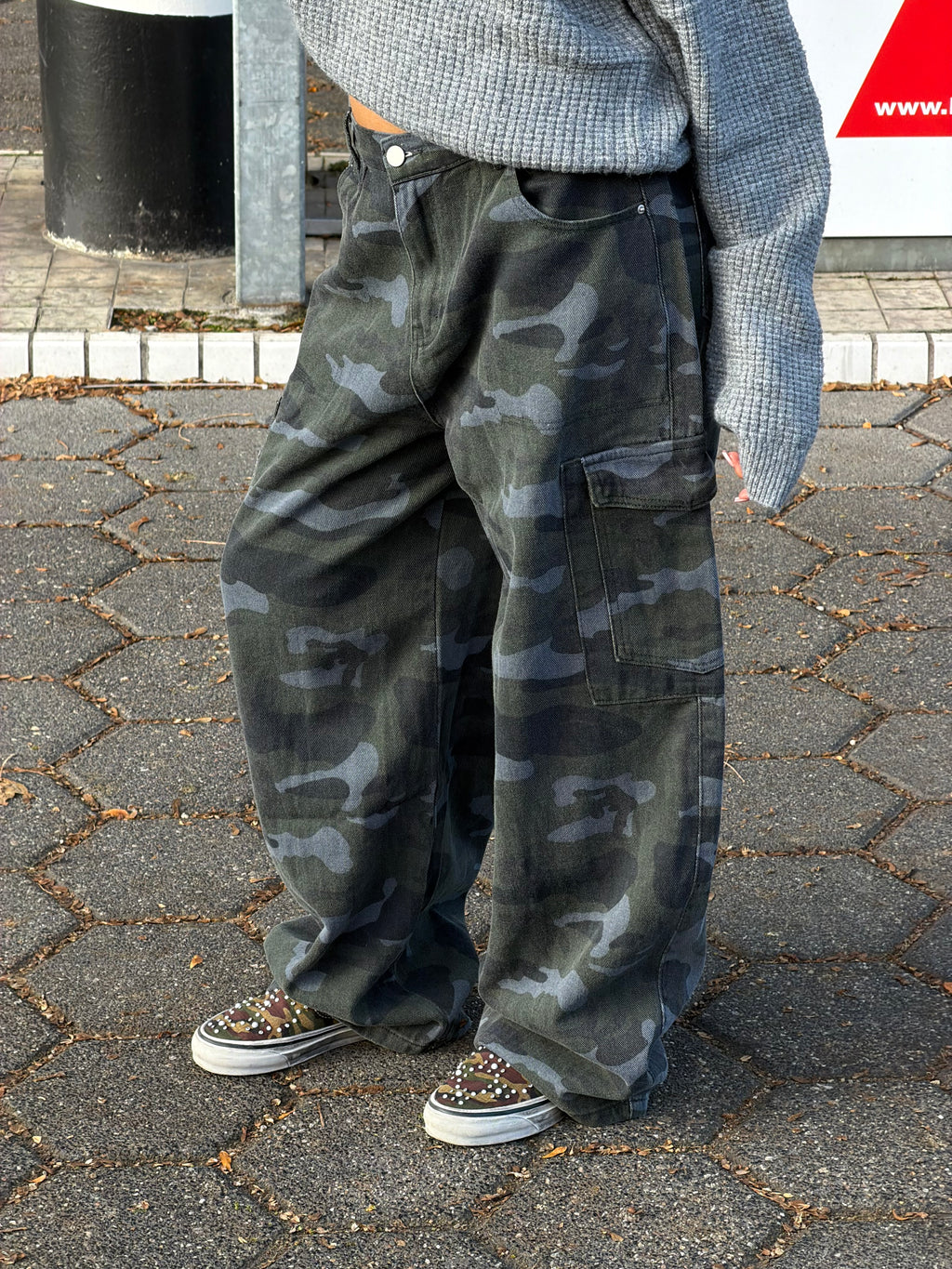 THE PERFECT WASHED ARMY CARGO BLUE