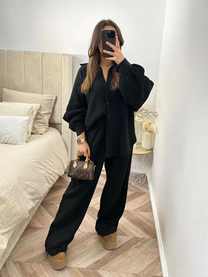 MUSTHAVE LINEN SET BLACK