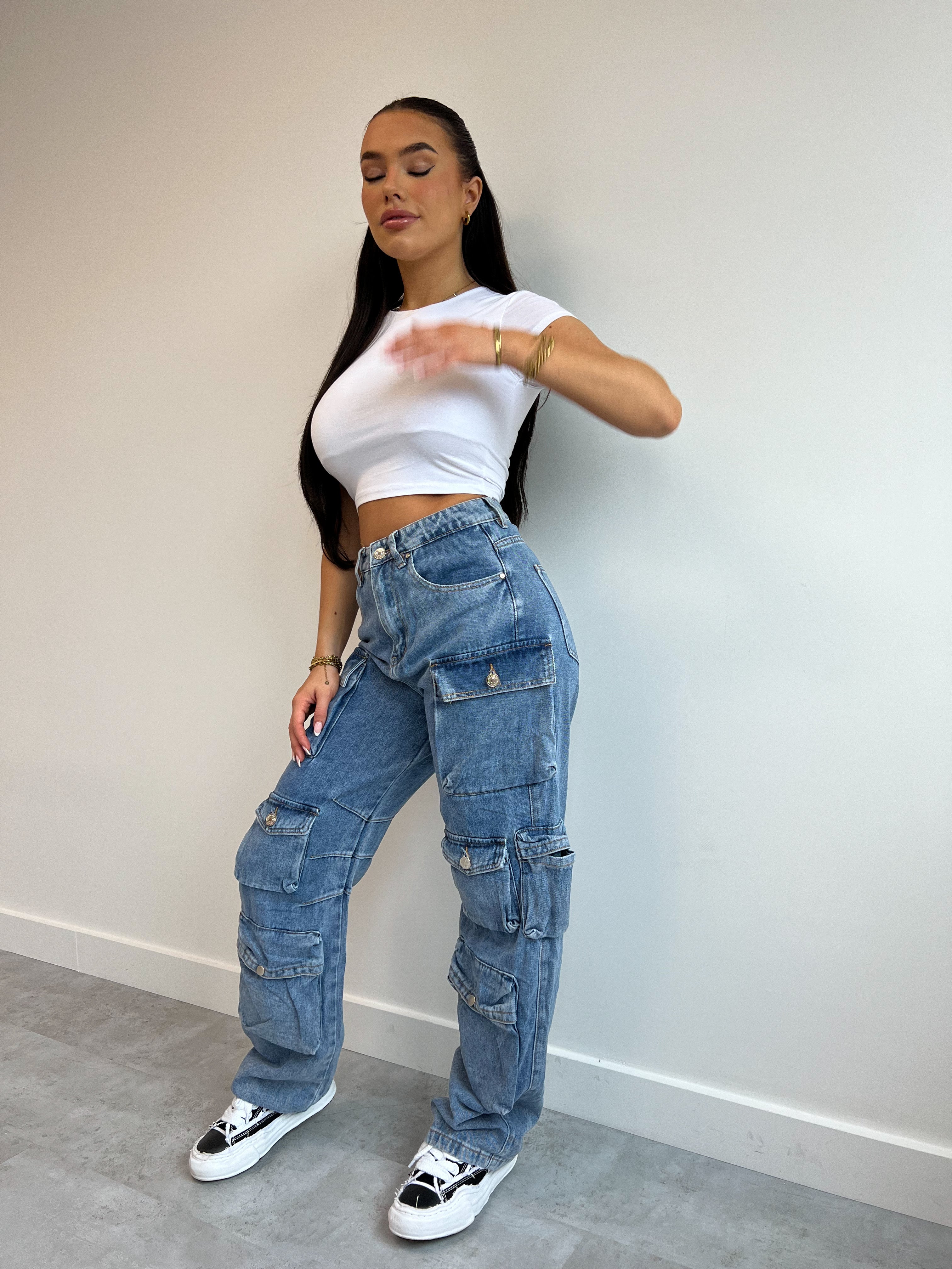 ATTICO INSPIRED MULTI POCKET CARGO