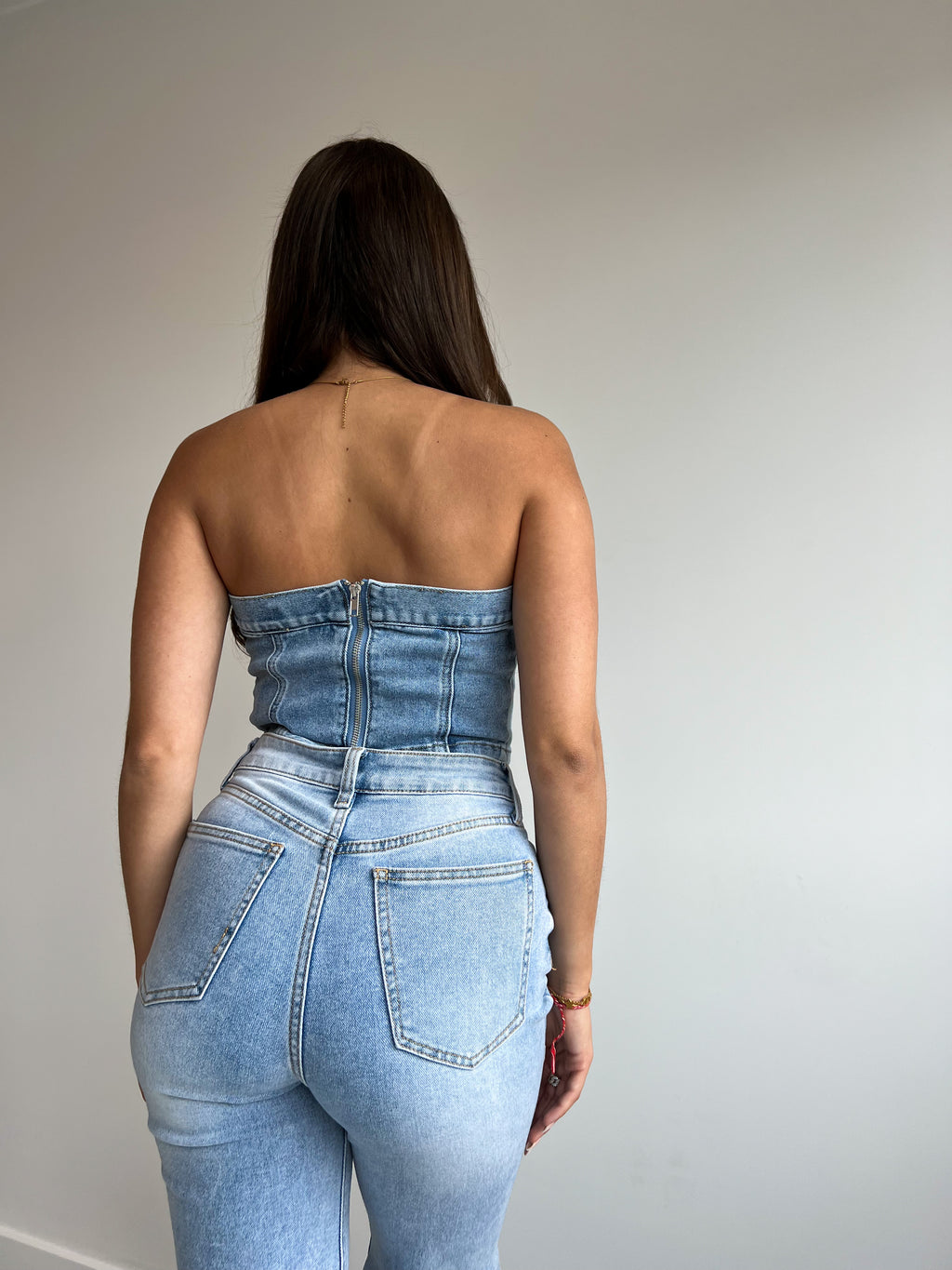 LIMITED STRETCH DENIM CORSET