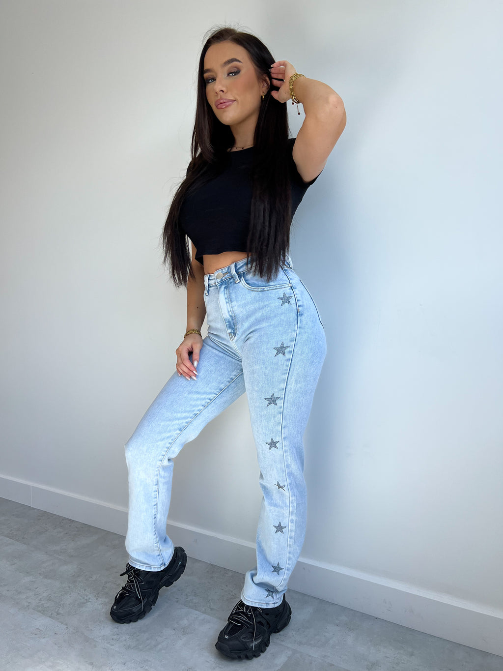 STRETCHY STRASS STARS JEANS