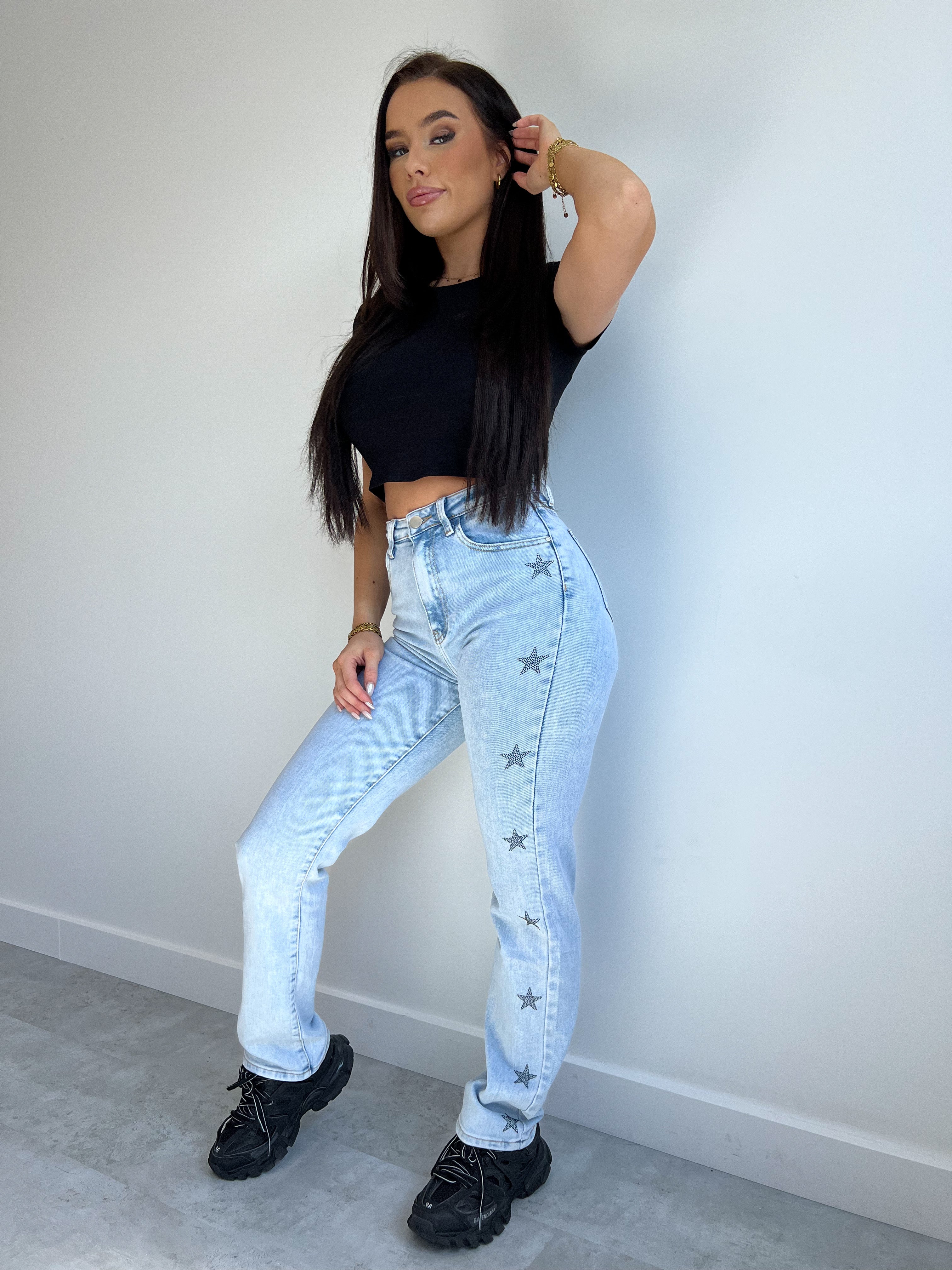 STRETCHY STRASS STARS JEANS