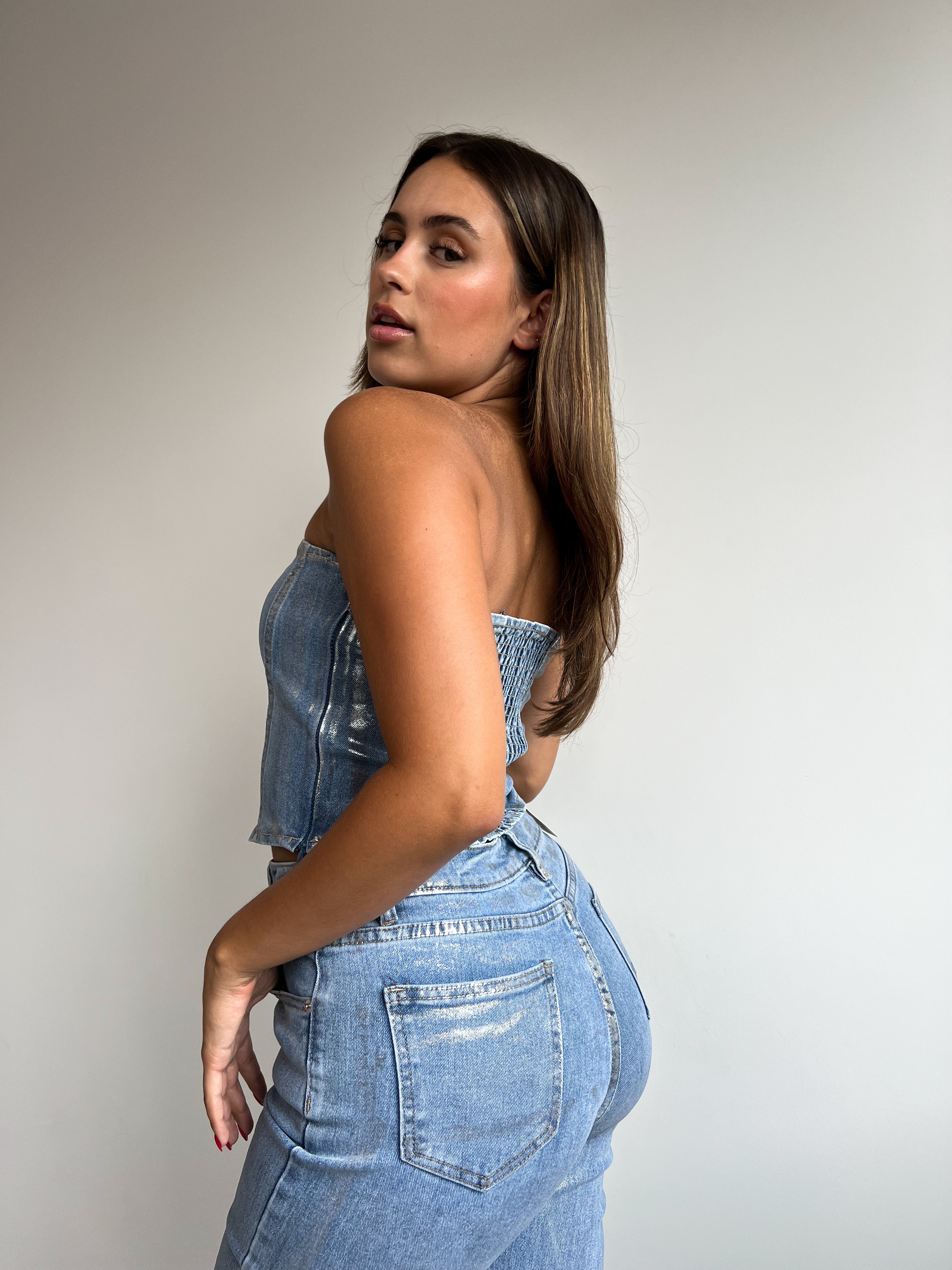 METALLIC STRETCH CORSET