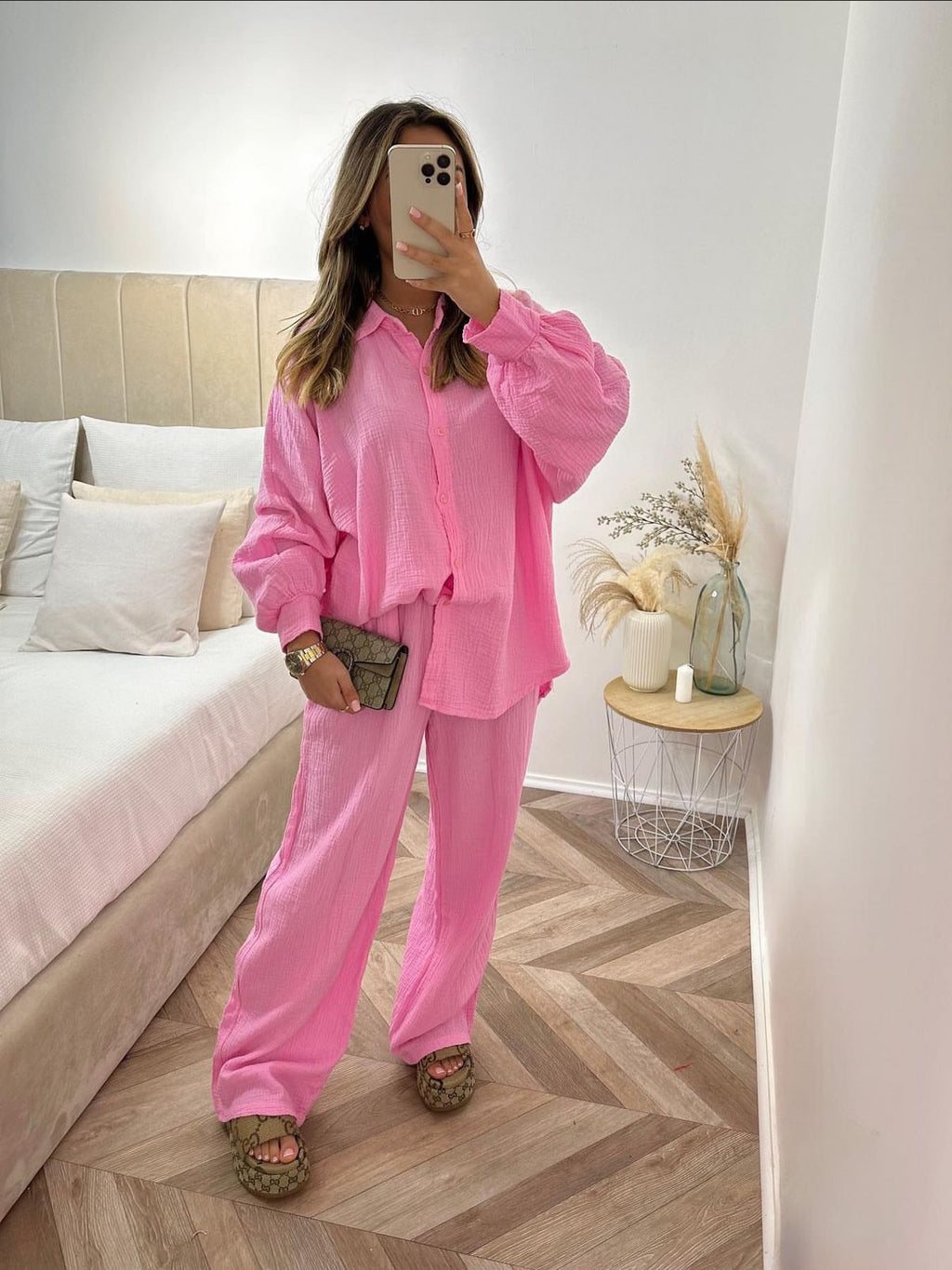 MUSTHAVE LINEN SET PINK
