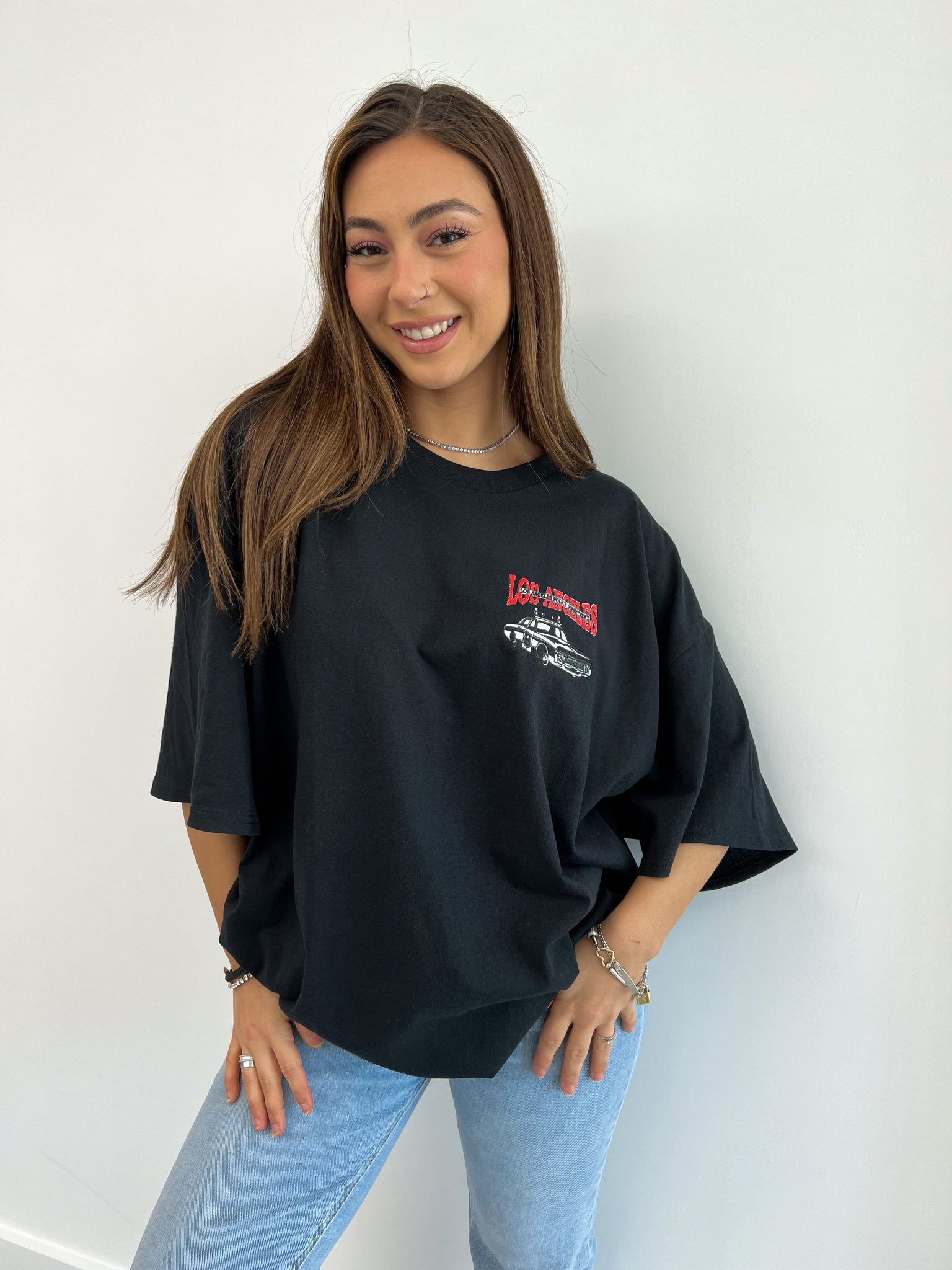 LA T-SHIRT DRESS BLACK