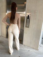 YULIA PANTALON BEIGE - Femmefatalefashion.nl