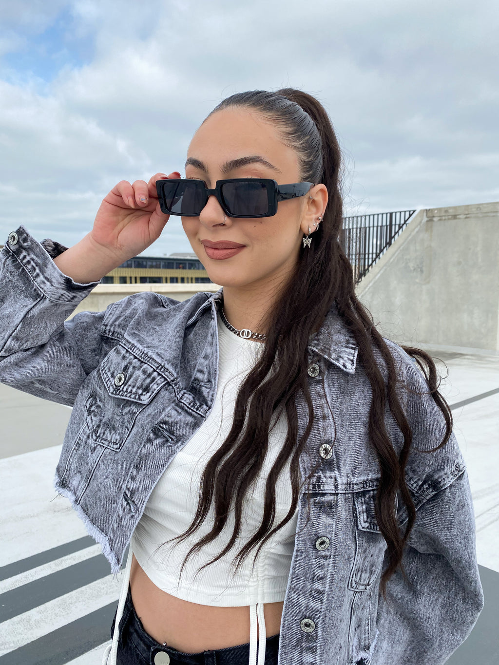 SQUARE SUNNIES BLACK